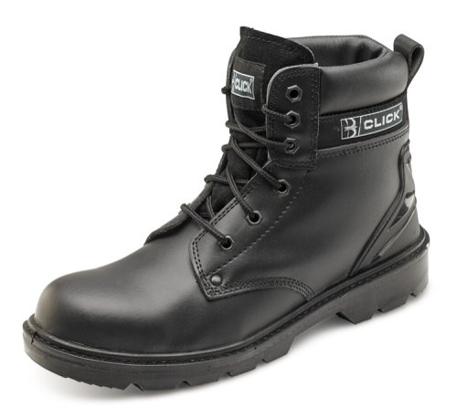 Beeswift Smooth Leather 6 inch Boot Black 07 by Infotone