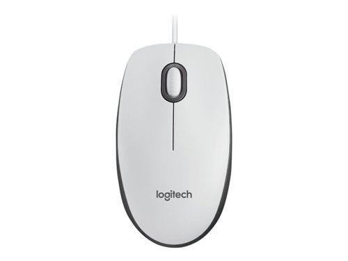 Logitech Mouse M100 White USB by Infotone