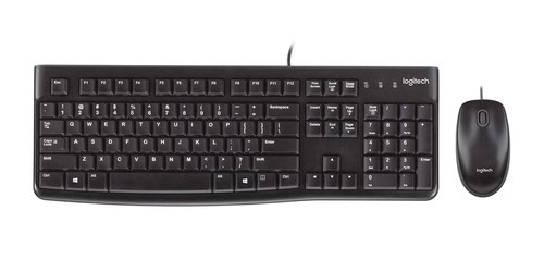 OEM Logitech MK120 Black Keyboard and Mouse by Infotone