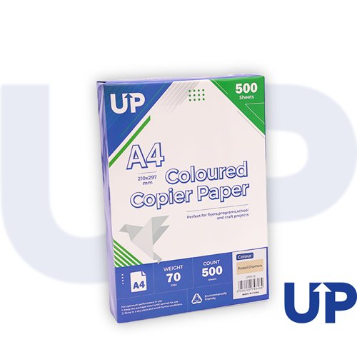 UP Coloured A4 Copier Paper 70GSM Pastel Chamois - 500 sheets - 1 Ream by Infotone