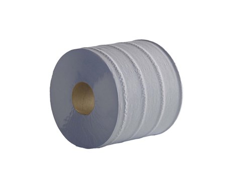 2 Ply Blue Flat Sheet Centrefeed 150M Rolls - 6 Rolls Of 500 Sheets by Infotone