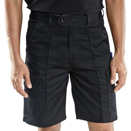 Beeswift Cargo Pocket Shorts Black 40 by Infotone