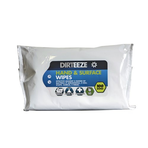 Dirteeze Antiviral Hand And Surface Wipes by Infotone