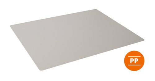 Durable Desk Mat Contoured 53x40cm Grey by Infotone