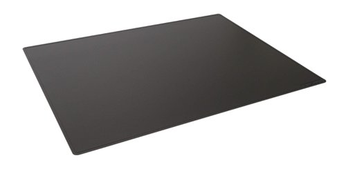 Durable Desk Mat Contoured 65x50cm Black by Infotone