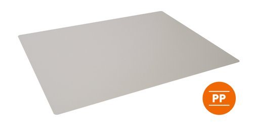 Durable Desk Mat Contoured 65x50cm Grey by Infotone