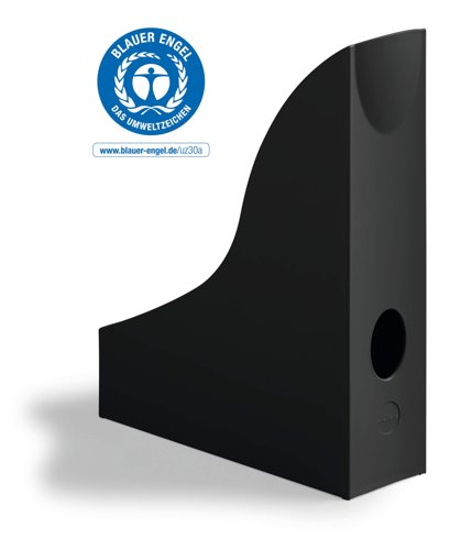 Durable ECO Magazine Rack Black by Infotone