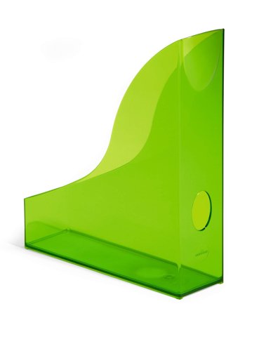 Durable Magazine Rack BASIC Clear Green by Infotone