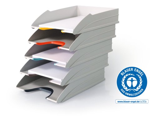 Durable VARICOLOR MIX Letter Tray Set (5) by Infotone