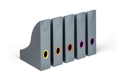 Durable VARICOLOR Magazine Rack Assorted (5) by Infotone