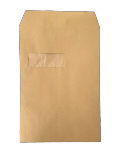 Envelope C4 Manilla 90gsm Window 324x229mm (pack of 250) by Infotone