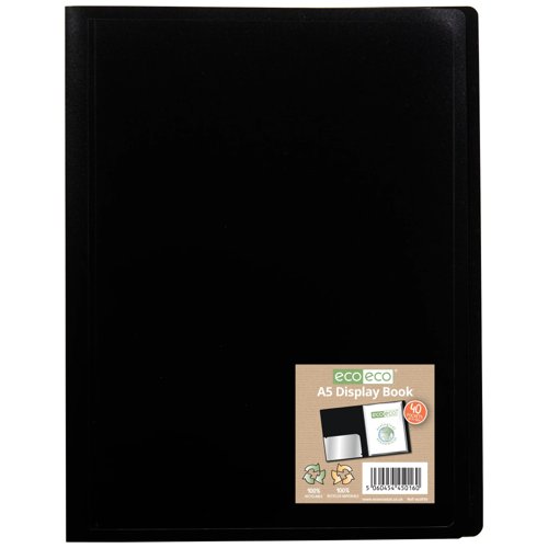 Eco Eco A5 100% Recycled Flexicover Display Book with 40 Pockets- Single by Infotone