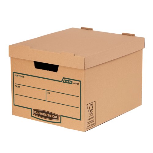 Earth Standard Storage Box (FSC) Pack of 10 325x260x375mm by Infotone