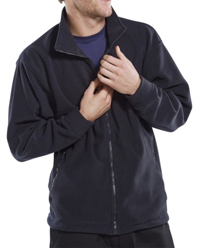 Beeswift Standard Fleece Jacket Navy Blue L by Infotone