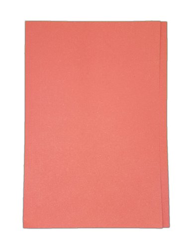 Foolscap Lightweight 180gsm Manilla Square Cut Folders Red Pack of 100 by Infotone