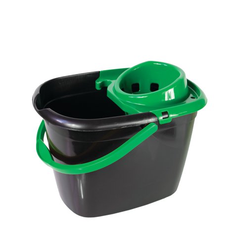 Bucket Great British Recycled With Green Wringer 14l by Infotone