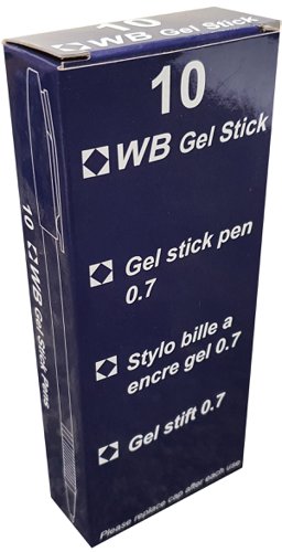 Gel Pen Black Pack of 10 by Infotone