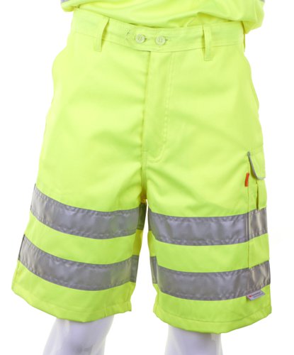 Beeswift Saturn Yellow Hi Visibility SHORTS 36 by Infotone