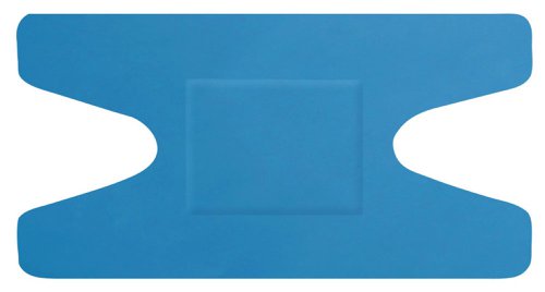 Hygio Detectable Knuckle Plasters 50 Blue (Box of 50) by Infotone
