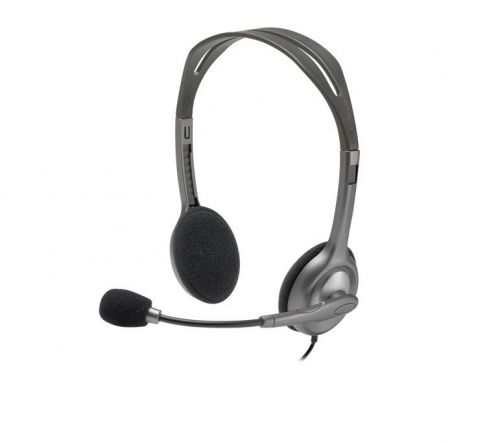OEM Logitech H111 Headset Wired Head-band Office/Call Center Grey by Infotone
