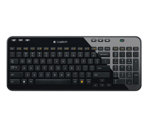 OEM Logitech Wireless K360 Keyboard RF Wireless Qwerty English Black by Infotone