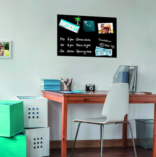 Magnetic Glass Board 600x400x9mm - Black by Infotone