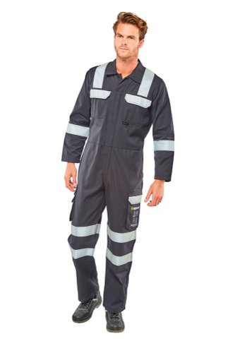 Beeswift Arc Flash Coverall Navy Blue 42 by Infotone