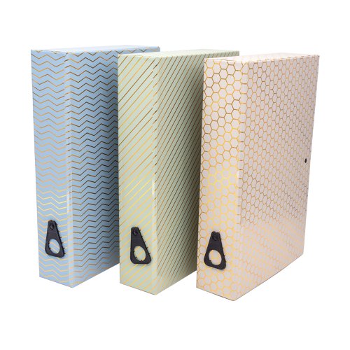 Pukka Haze Foolscap Box Files (3) Assorted by Infotone