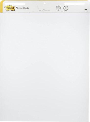 Post-it Super Sticky Self Stick Meeting Chart 559P-3, White, 63.5 cm x 76.2 cm, Promo Pack, 2 + 1 FREE Pads/Pack, 100% PEFC SGSCH-PEFC-COC-110078 by Infotone