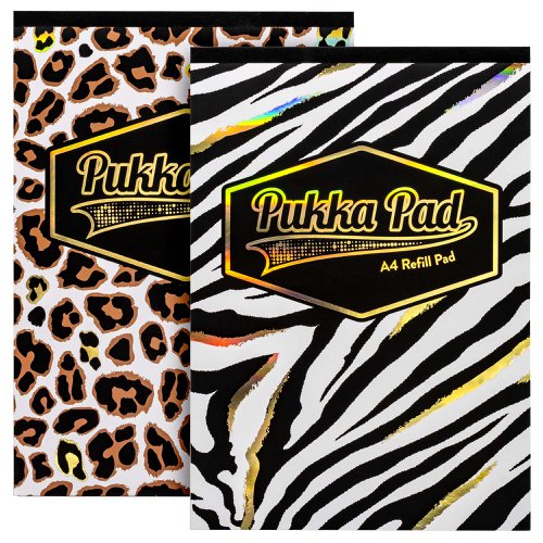 Pukka Pad Wild A4 160 Page Refill Pads (2) Assorted by Infotone