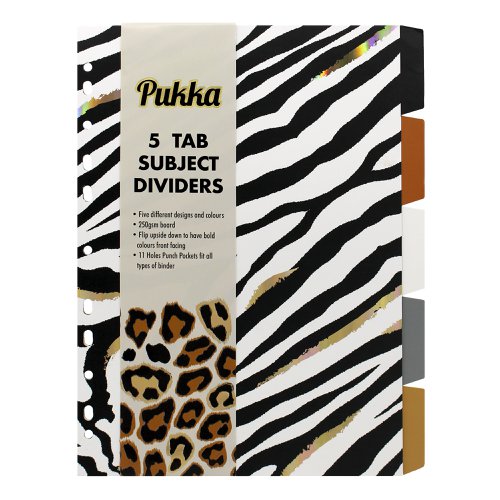 Pukka Pad Wild A4 5 Part Dividers (1) by Infotone