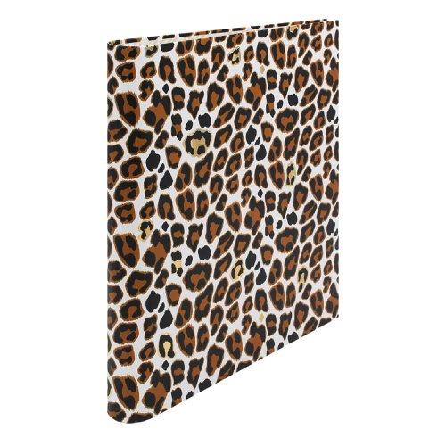 Pukka Pad Wild Roll Bound Ring binder Leopard - Preloaded with Wild A4 5 Part Divider by Infotone