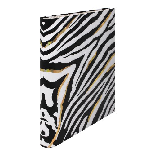 Pukka Pad Wild Roll Bound Ring binder Zebra - Preloaded with Wild A4 5 Part Divider by Infotone