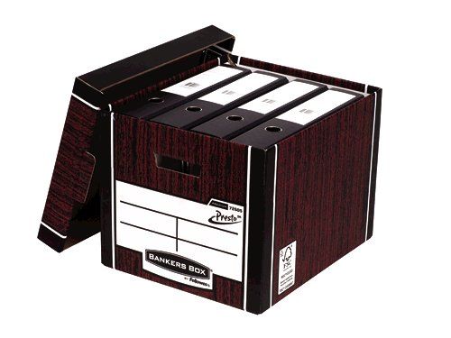 Premium Tall Box Woodgrain (FSC) Pack of 10 303x342x400mm by Infotone