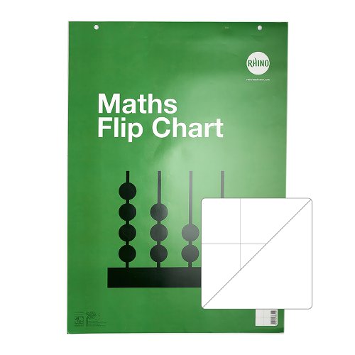 RHINO A1 Educational Numeracy Flipchart Pad 30 Leaf, S50/B (Pack of 5) by Infotone