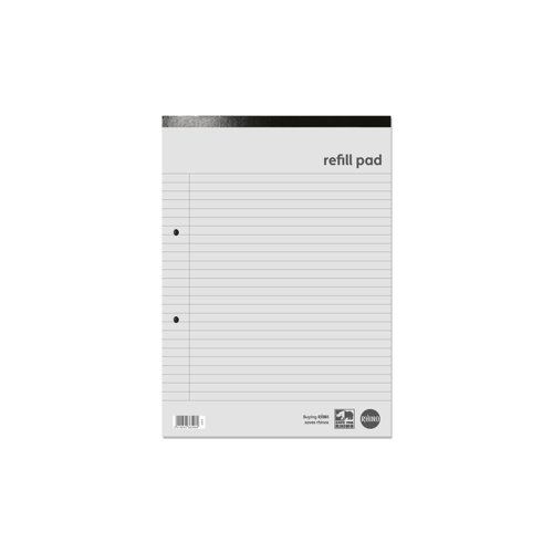 RHINO A4 Refill Pad 160 Pages 8mm Lined with Margin - Pack of 10 by Infotone