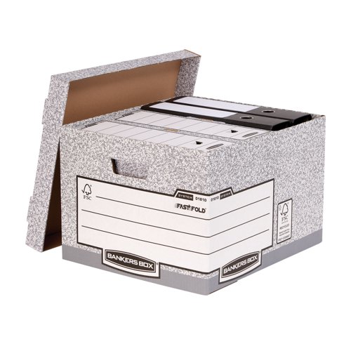 System large Box Grey (LP) (FSC) Pack of 10 380X287X430mm by Infotone