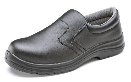 Beeswift Micro-Fibre Slip On Shoe S2 Black 06 by Infotone