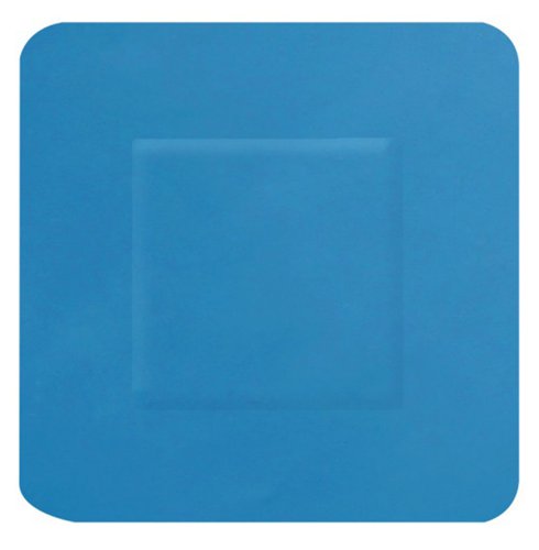 Hygio Detectable Square Plasters 100 Blue (Box of 100) by Infotone
