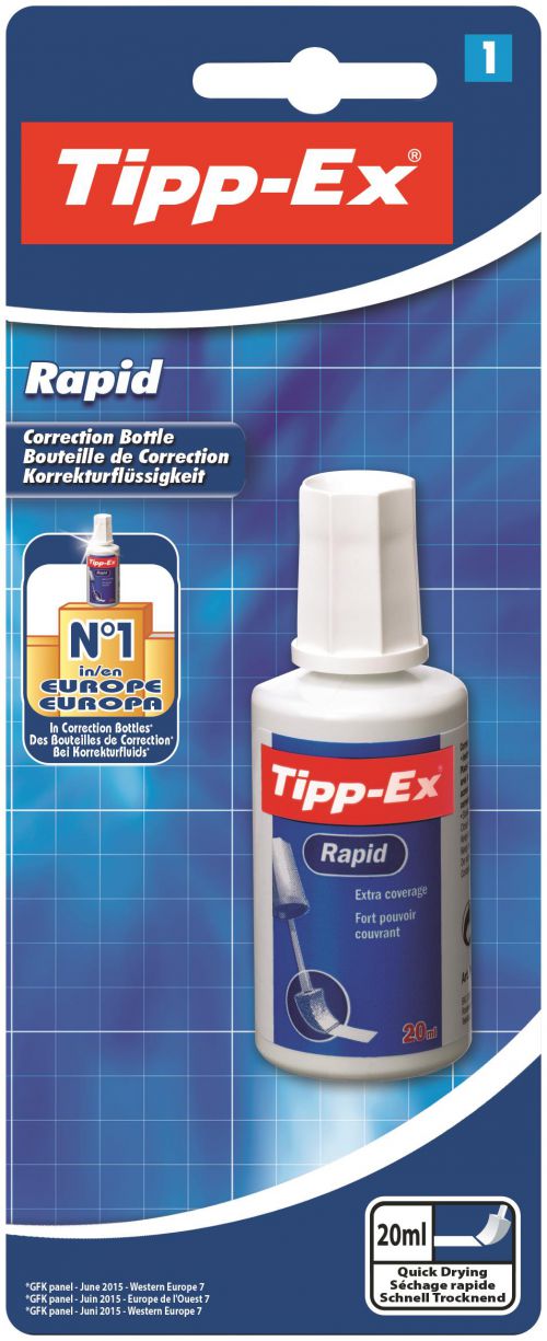 Tipp-Ex Rapid Fluid 20ml White Single by Infotone