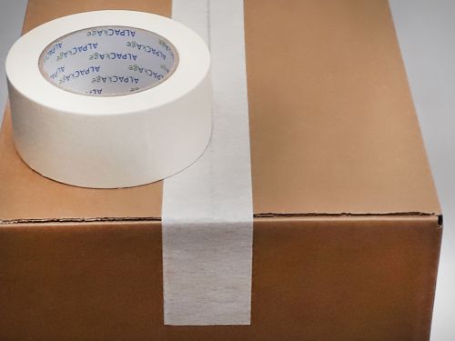 BOX of 144 Rolls Masking Tape 24mm 50m 140mu - 24 Packs of 6 Per Box by Infotone