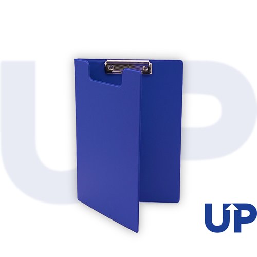 UP A4 PVC Fold Over Clipboard Blue (10) by Infotone