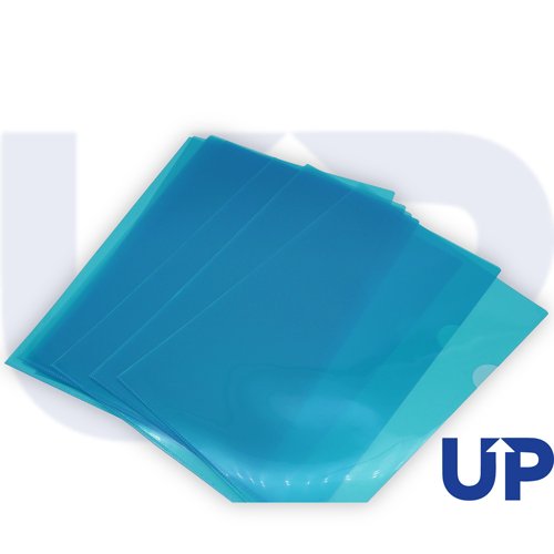 UP A4 Polypropylene Cut Flush Folder Pack of 100 - Blue by Infotone