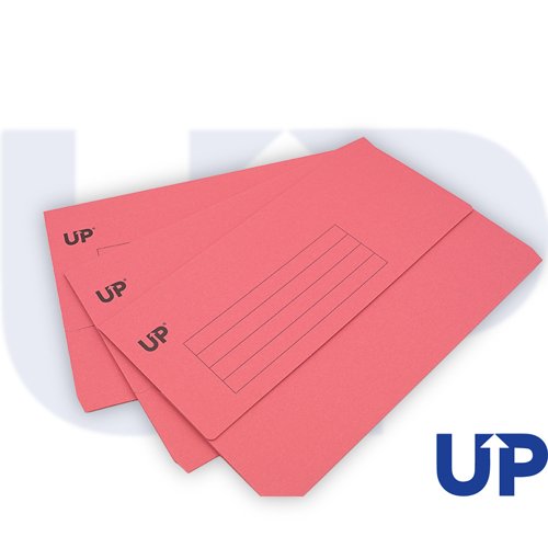 UP Half Flap Document Wallet Pack of 50 - Pink by Infotone