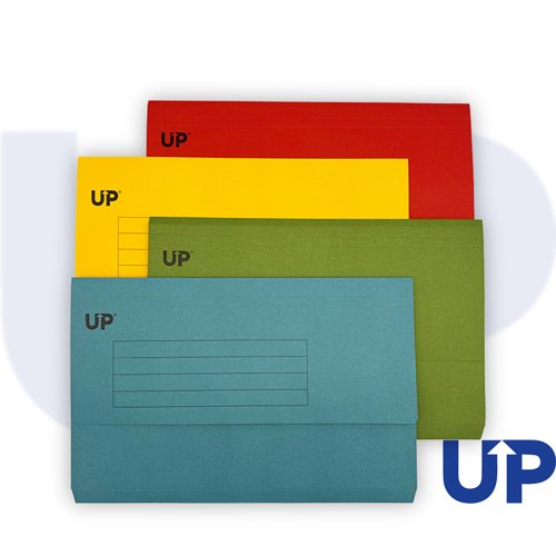UP Half Flap Document Wallet Pack of 50 - Assorted by Infotone