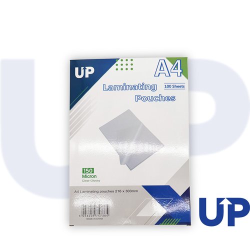 UP Laminating Pouch A4 150 micron (100) by Infotone