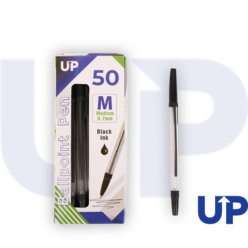 UP Ballpoint Pen Medium Black (50) by Infotone