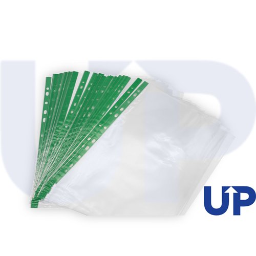 UP Punched Pockets A4 30 micron (100) by Infotone