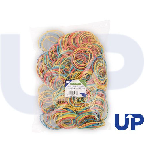 UP Rubber Bands Assorted Sizes - 454g by Infotone