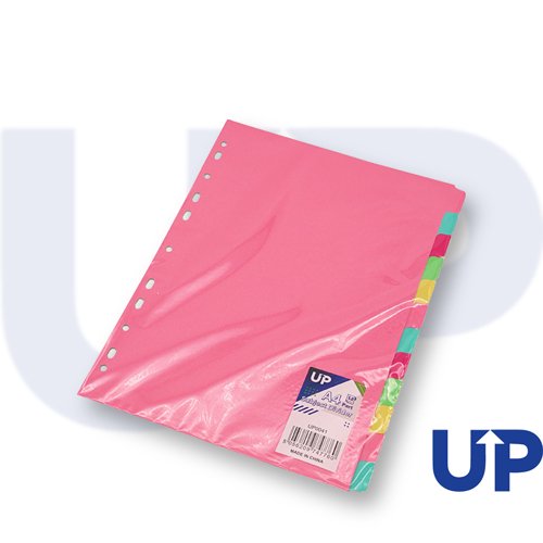 UP Subject Divider A4 12 Part Pastel by Infotone